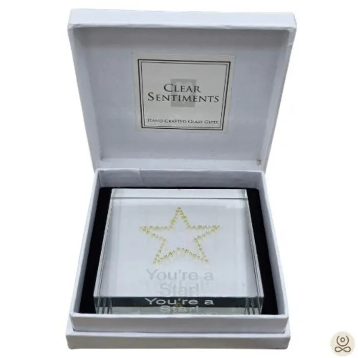 Glazen Cadeau Jij bent een Ster – You're a Star