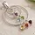 925 Sterling Zilveren Chakra Hanger met 7 Edelstenen