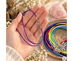 Gekleurde wax ketting