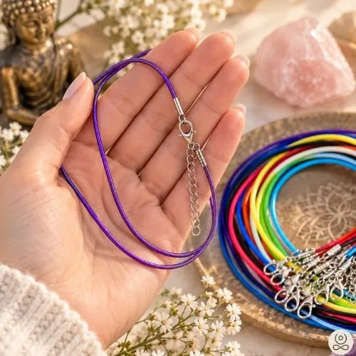 Gekleurde wax ketting