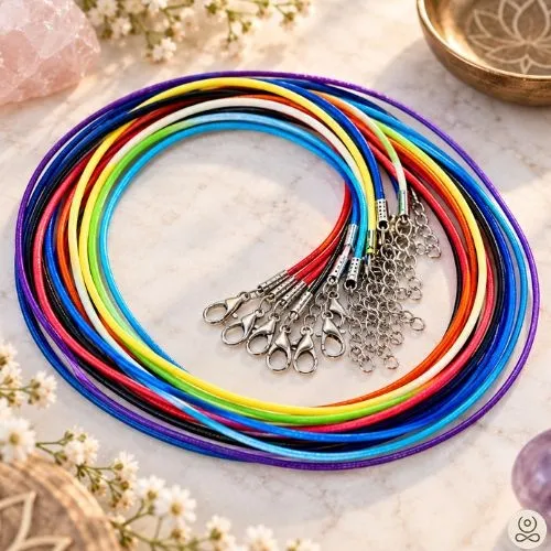 Gekleurde wax ketting