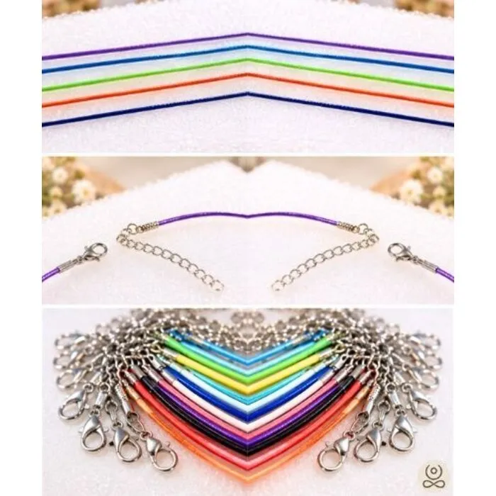 Gekleurde wax ketting