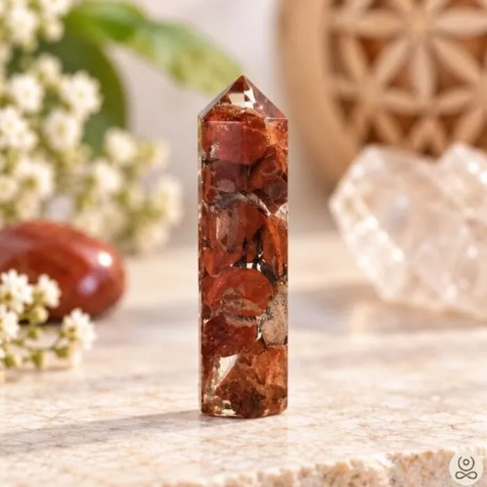 Orgone puntje rode jaspis
