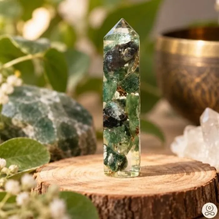 Orgone puntje groene Jade