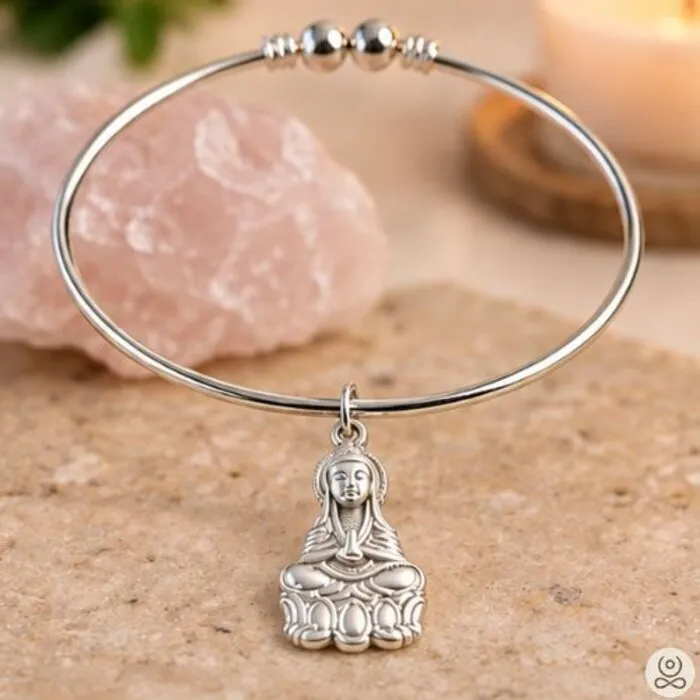 Metalen Armband met Boeddha – Verstelbaar & Nikkelvrij