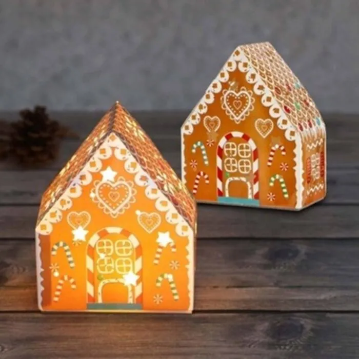 Koekhuis LED op batterij 15 cm
