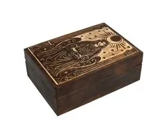Tarotdoos Priesteres zwart mangohout