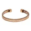 Armband koper gedraaid motief magnetisch