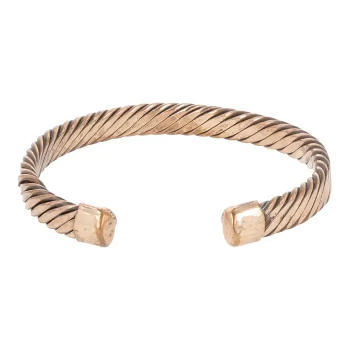 Armband koper gedraaid motief magnetisch