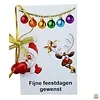 Kerstkaartje met kerstbelletjes