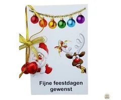 Kerstkaartje met kerstbelletjes