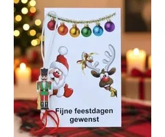 Notenkraker op kaartje