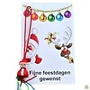 Kerstkaartje met een kerstman