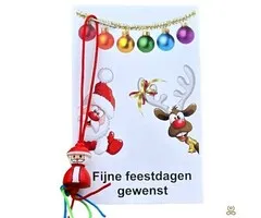 Kerstkaartje met een kerstman