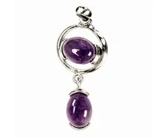 Amethyst hangertje zilver