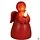 LED-Kaars Engel Rood