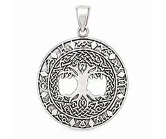 Celtic Tree hanger zilver