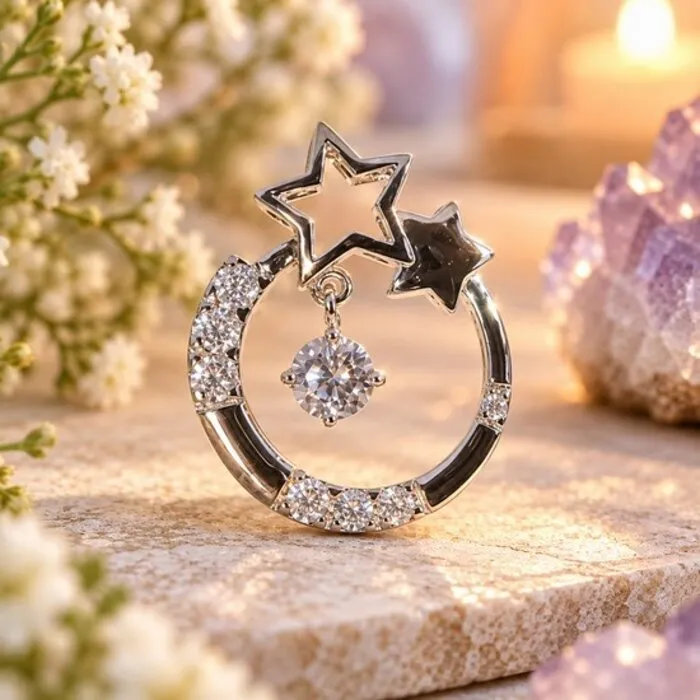 Cubic Zirkonia ster hanger