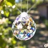 Regenboogkristal Bol transparant 2 cm - met nylondraad