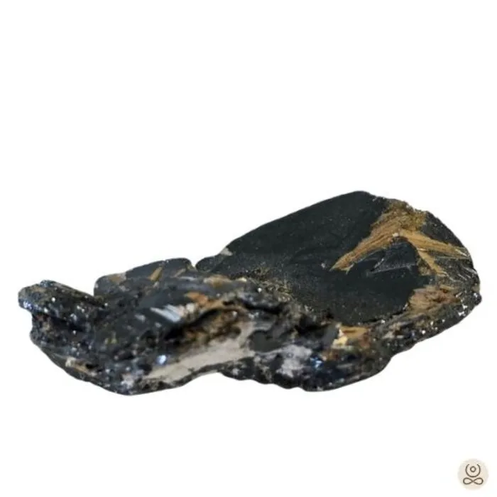 Rutiel op Hematiet met Goudkleurige Rutielkristallen – Uniek Mineraal 40 mm