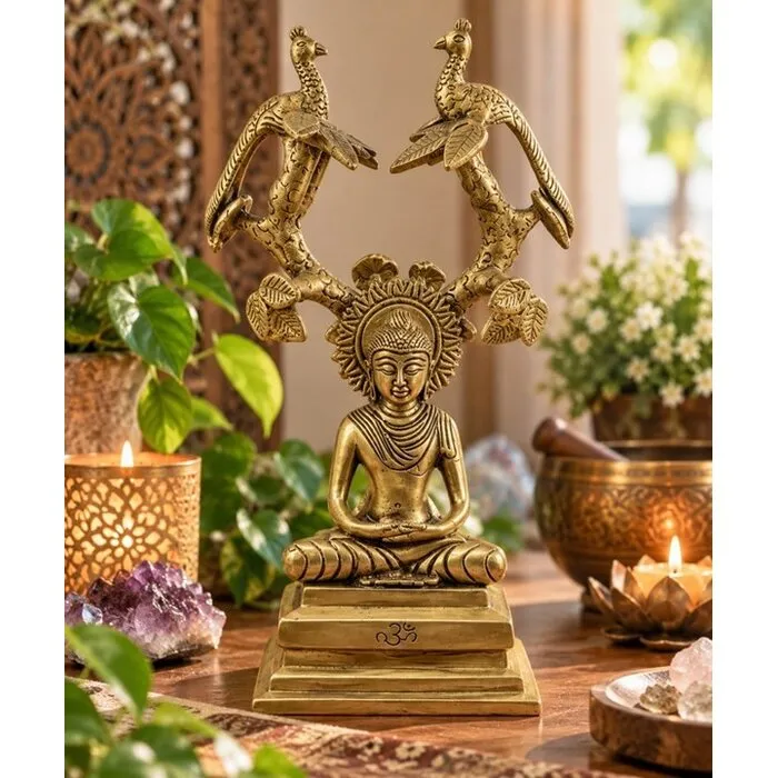 Boeddhabeeld onder de Bodhiboom