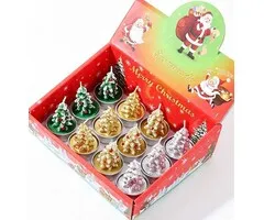 Kerstboom Kaarsje  – 12 stuks