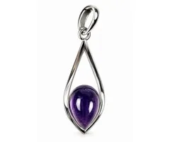 Hanger amethyst zilver