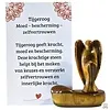 Tijgeroog Engel op Edelsteen ca. 5 cm