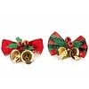 2 Kerststrikje met Belletjes en Hulst – 5 cm