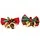 2 Kerststrikje met Belletjes en Hulst – 5 cm