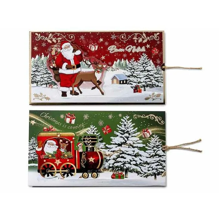 Schuifbare Kerstkaart met Envelop – 19,5 cm