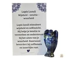 Lapis Lazuli Engel 45 mm met Betekeniskaartje