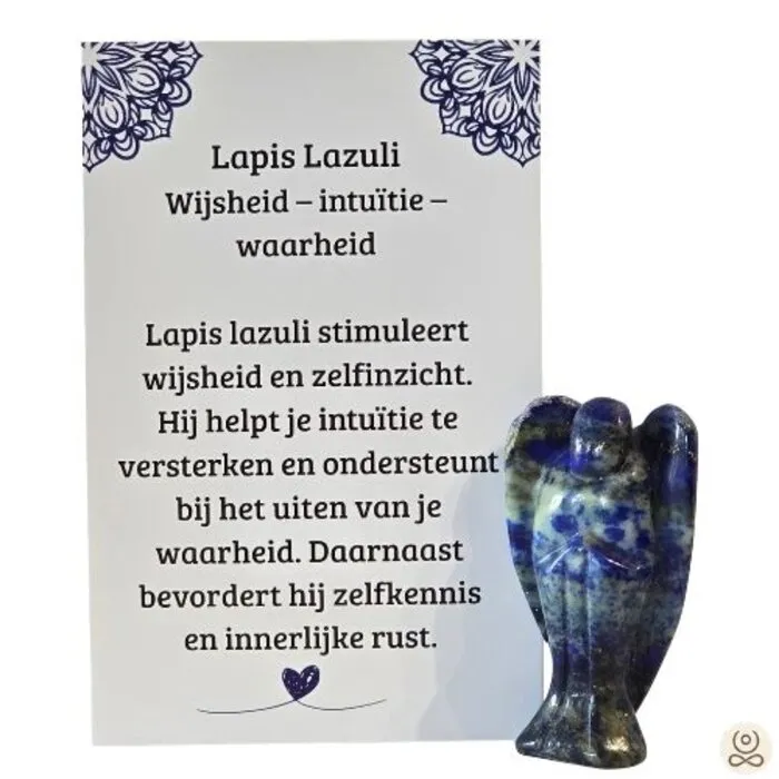 Lapis Lazuli Engel 45 mm – Edelstenen Engel voor Wijsheid en Intuïtie