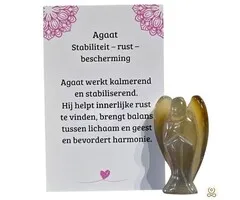 Engel 45 mm Honingkleurig met Betekeniskaartje