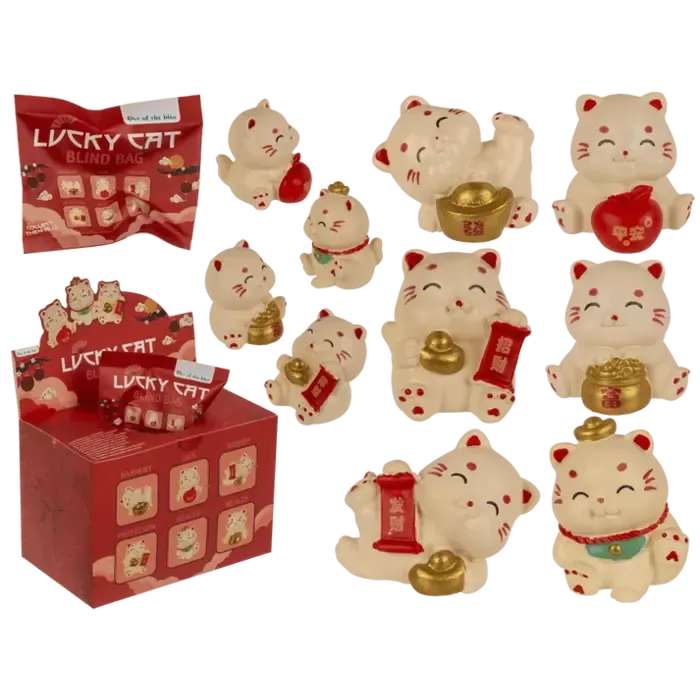 Lucky Cat Verrassingszakje – Gelukskatje Blind Bag Assorti