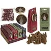 Kerst Wierookkegels met Houten Houder – 4 Geuren Assorti.
