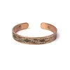 Magnetische Koperen Armband met Geometrisch Patroon