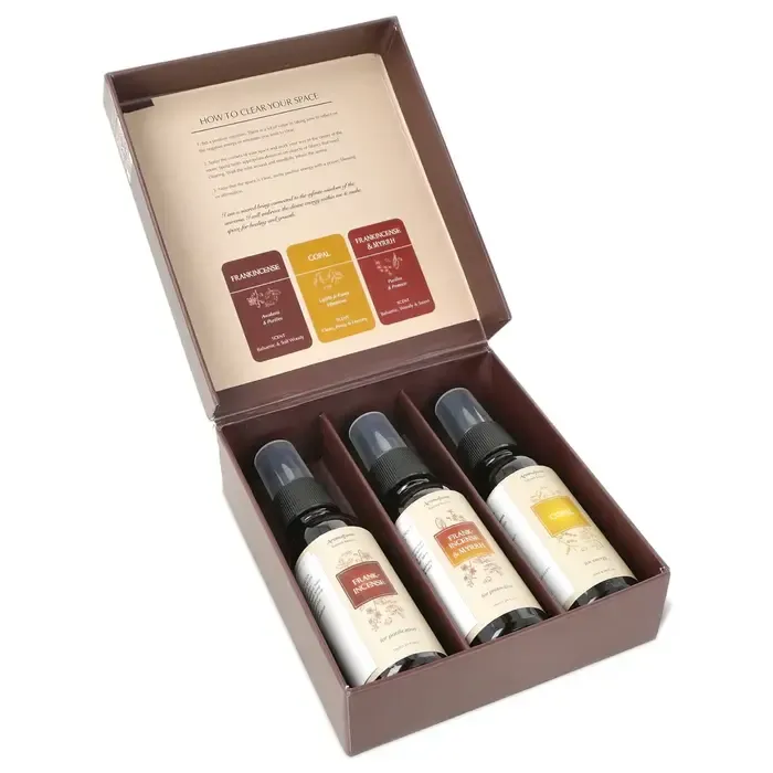 Aromafume Sacred Resins Smudge Spray Geschenkset – 3 x 50 ml.