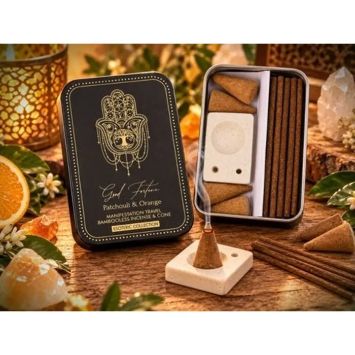 Good Fortune Wierookset – Patchouli & Sinaasappel | Esoteric Collection