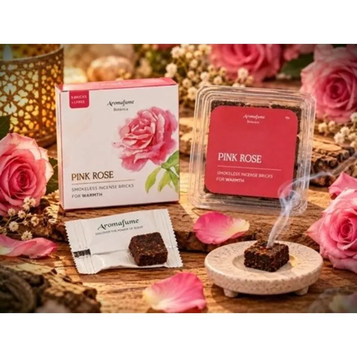 Aromafume Botanica Pink Rose – Wierookblokjes Rozengeur
