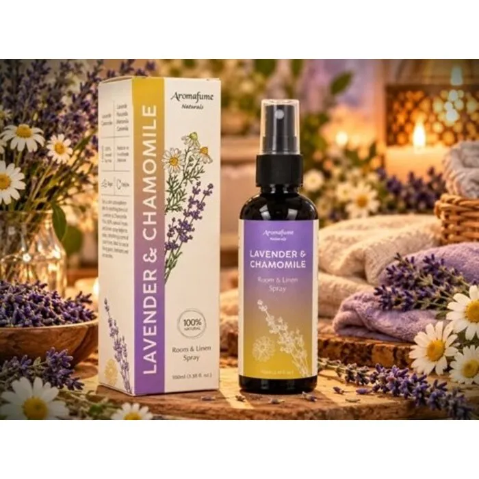 Aromafume Lavendel & Kamille Kamer- en Textielspray – 100 ml.