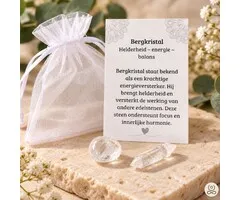 Bergkristal Edelsteen Duo – Helderheid & Balans