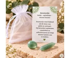 Aventurijn Edelsteen Duo – Geluk & Nieuwe Kansen