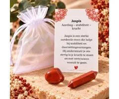 Jaspis Edelsteen Duo – Aarding & Stabiliteit