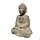 Boeddha Beeld Mediterend – Verweerde Steenlook – 22 cm