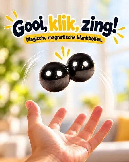 Hematiet magneet bol - set van 2