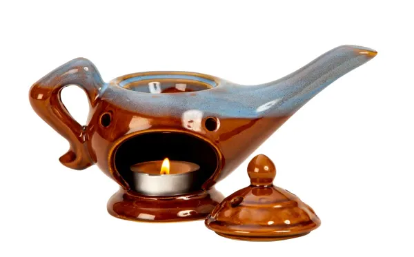 Aladdin Wonderlamp Olieverdamper – Porselein 18 cm