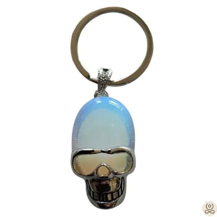 Sleutelhanger Schedel Opaliet – Ook als Hanger te Dragen
