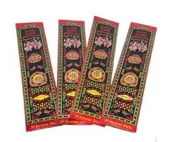 Hare Krishna wierookset – 4 geuren, 80 stokjes