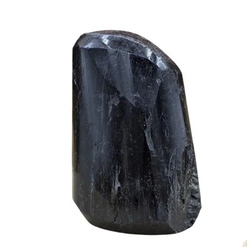 Zwarte Toermalijn Edelsteen Geslepen – 192 gram – 6,5 cm – Uniek Rechtopstaand Exemplaar